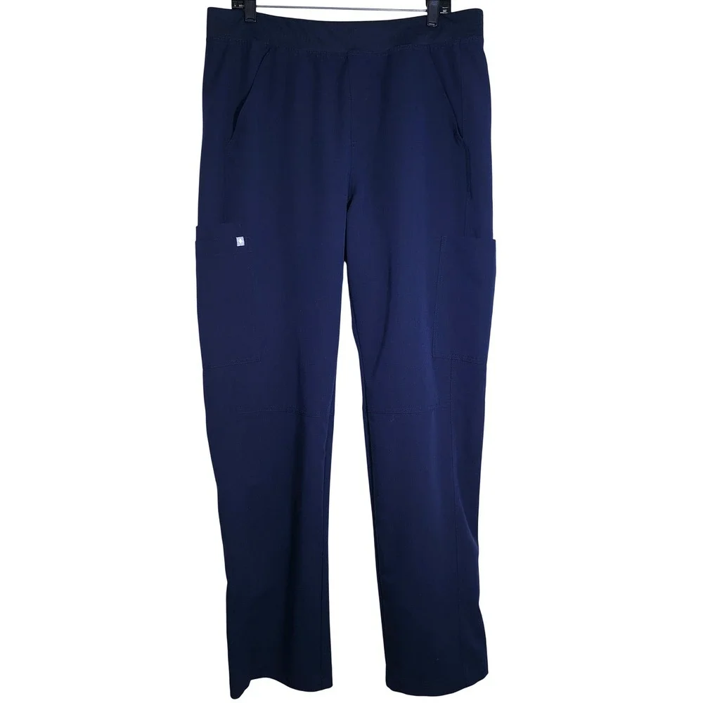 Figs Men's Axim Cargo Scrub Pants Size XL Navy Medical HealthCare Uniform EUC
